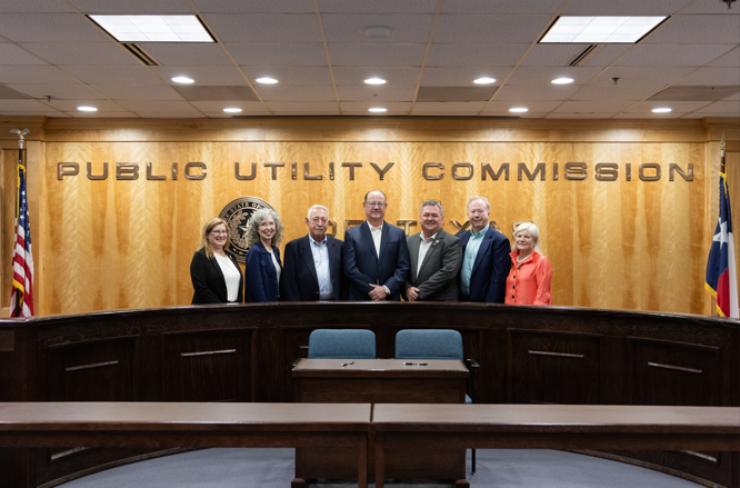 KPUB and SEnergy leadership at ceremonial signing for Texas Energy Fund loan, June 2025